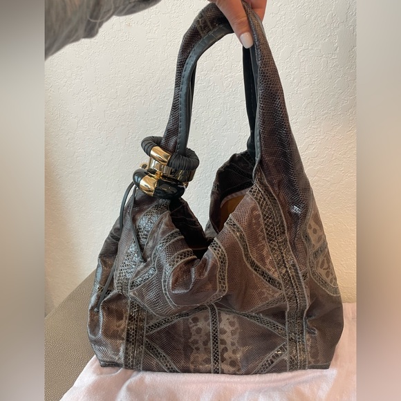Jimmy Choo Snakeskin Shoulder bag - Picture 4 of 6
